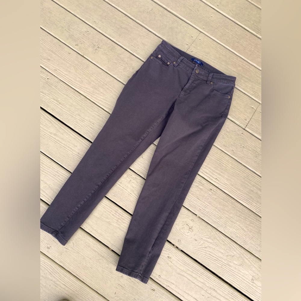 CHAPS - Woman’s brown straight leg cropped jeans, Size: 4